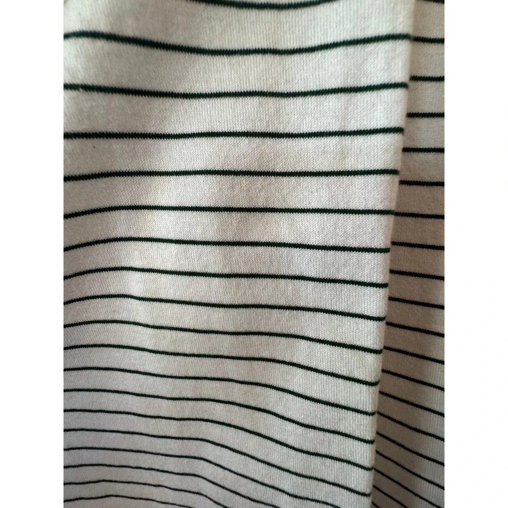 Augusta National‎ Golf Club Polo Shirt Mens XL White Green Striped Masters Logo
